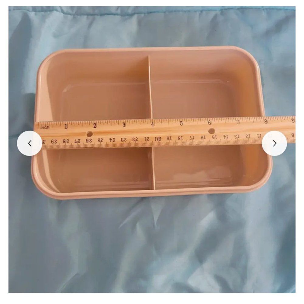 NEW Portion Control Leakproof Lunch Bento Box Microwave Safe Tableware PINK ONLY - Picture 13 of 15